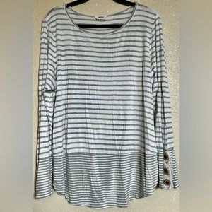 Lovely Striped LongSleeve Blouse